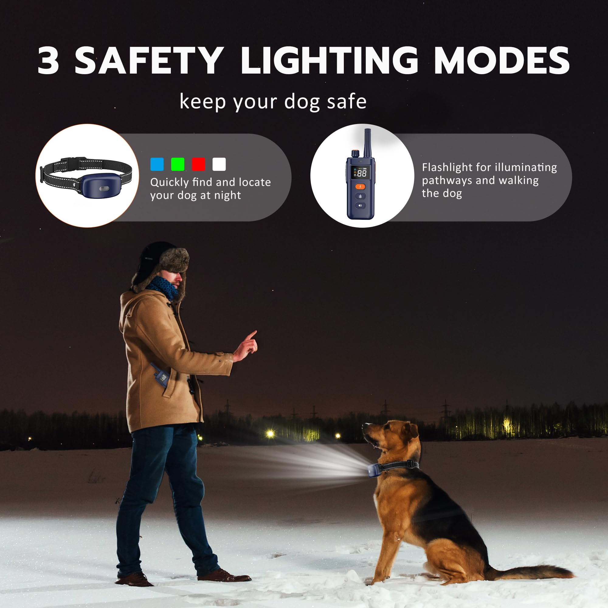 HomeTails collar offers beep, vibration, and shock modes for versatile training options.
