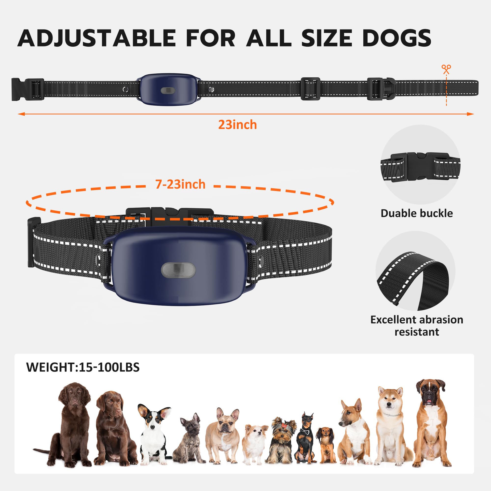 HomeTails night-light feature helps keep your dog visible after dark.