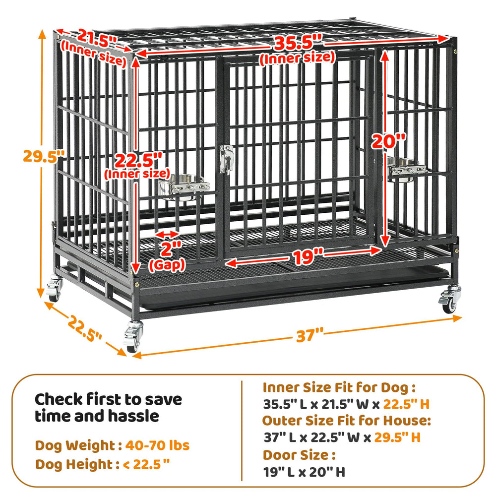 Homey Pet 37-inch stackable crate floor grids protect paws and contain debris.
