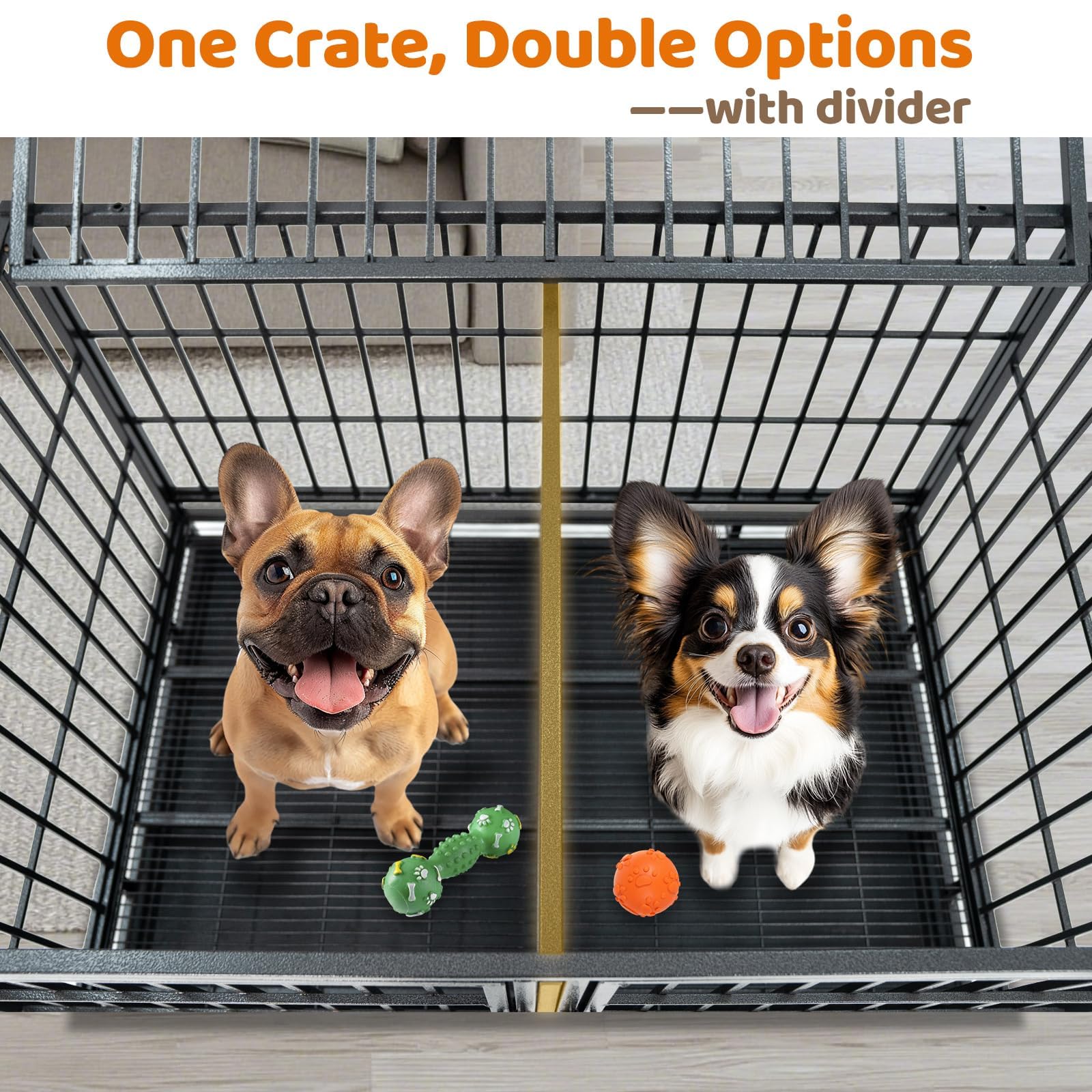 Homey Pet 43 Inch Dog Crate grooming or breeding setups ready for daily routines