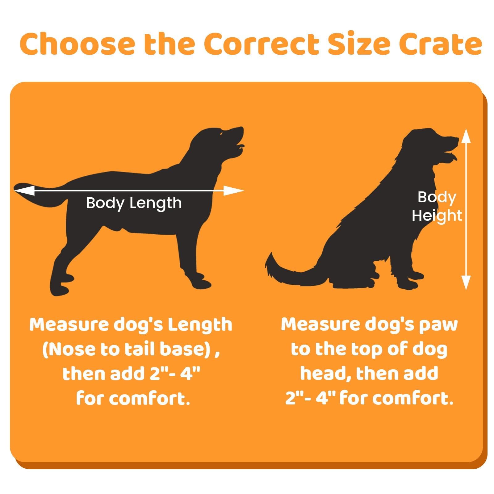 Homey Pet 48in crate metal floor grids support quick cleaning and ventilation.