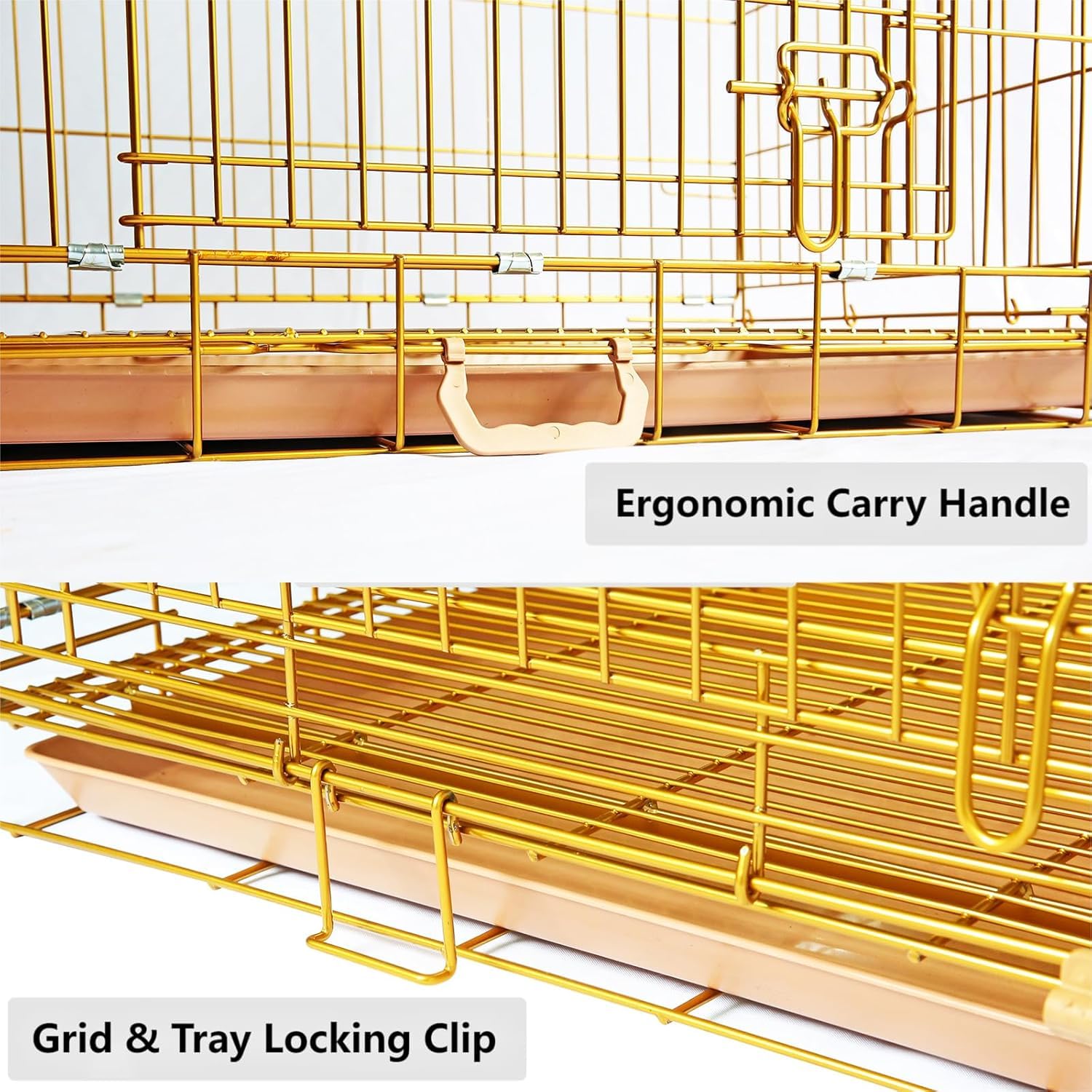 Homey Pet small breed crate supports dogs up to 25 lbs.