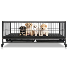 Homey Pet 43 Inch Whelping Box assembly demonstrates a secure space for mom.