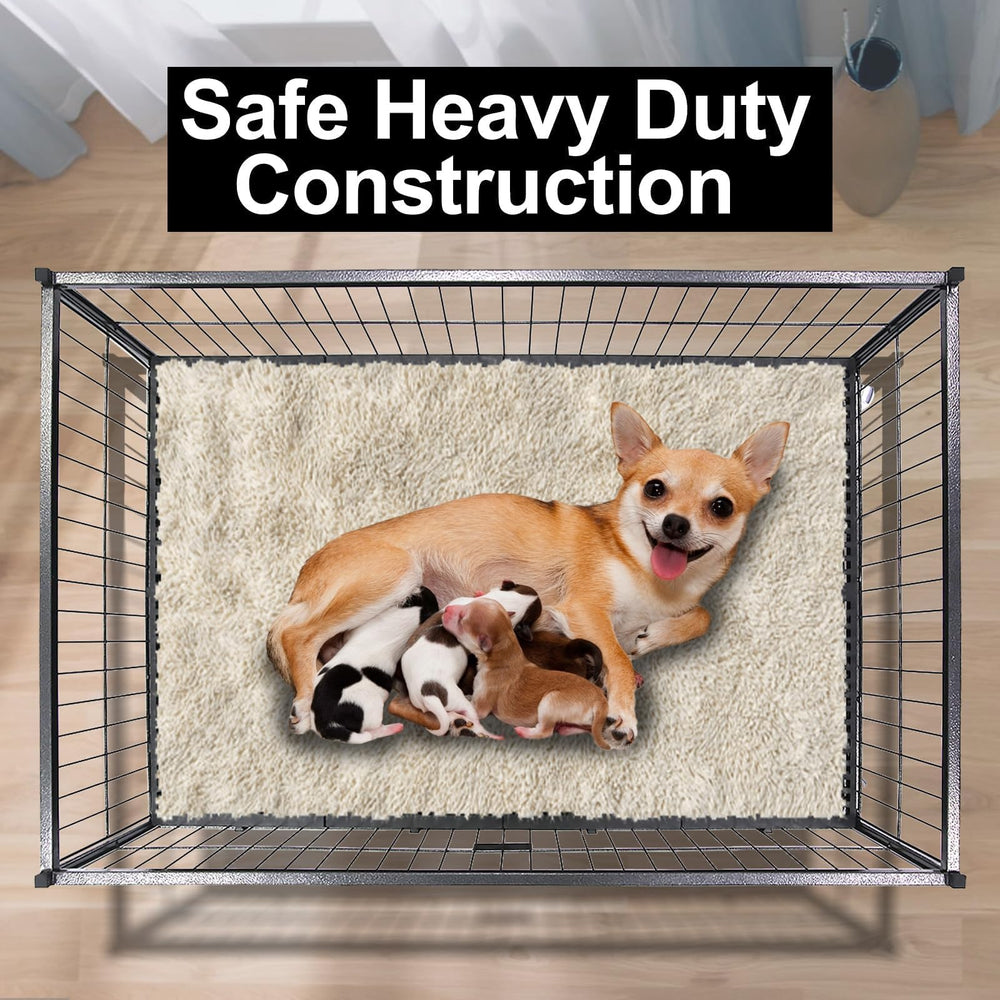 Homey Pet heavy-duty metal construction resists rust and stains for lasting use.