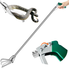 HOMEYA 47-inch snake tongs extended length enables safer distance handling.