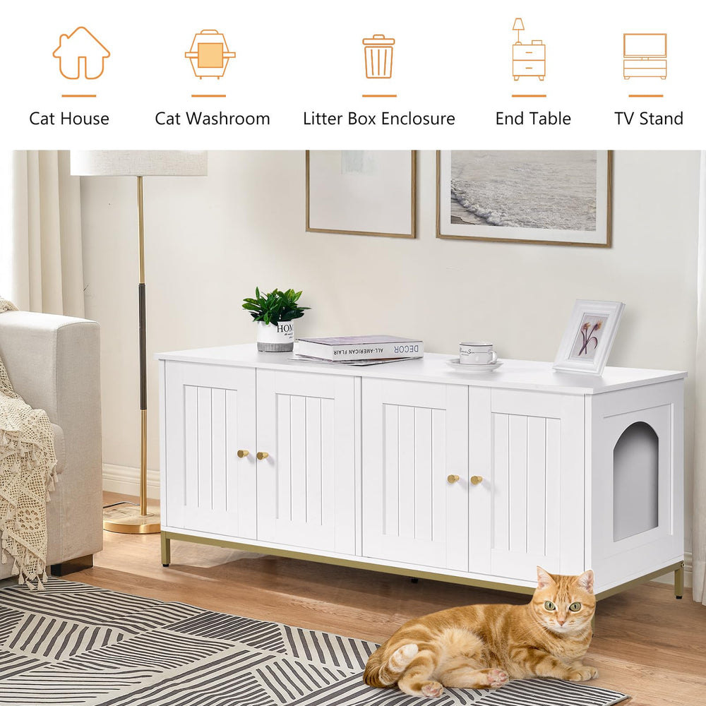 Homhedy cat hole entry enables easy in-and-out access for cats.