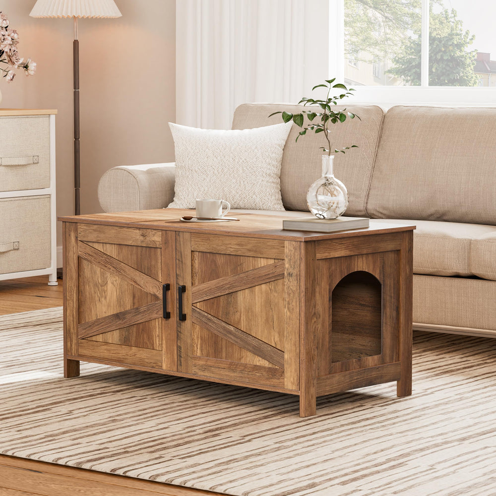Homhedy left-entry option offers flexible installation for owner and cat.