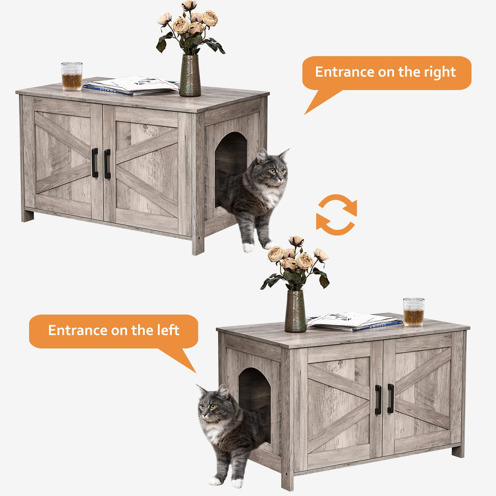 Homhedy left or right entrance option for convenient placement