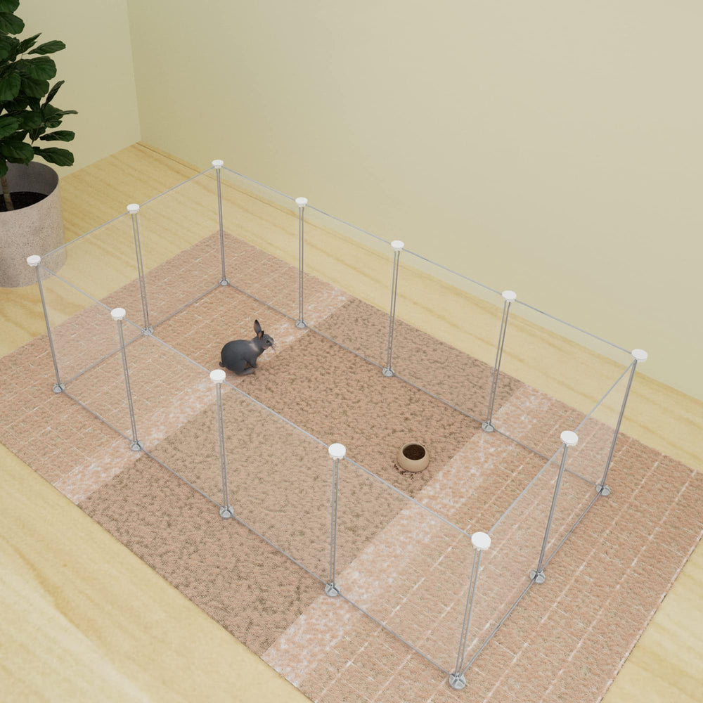 HOMICKER transparent panels enable clear pet observation during play.