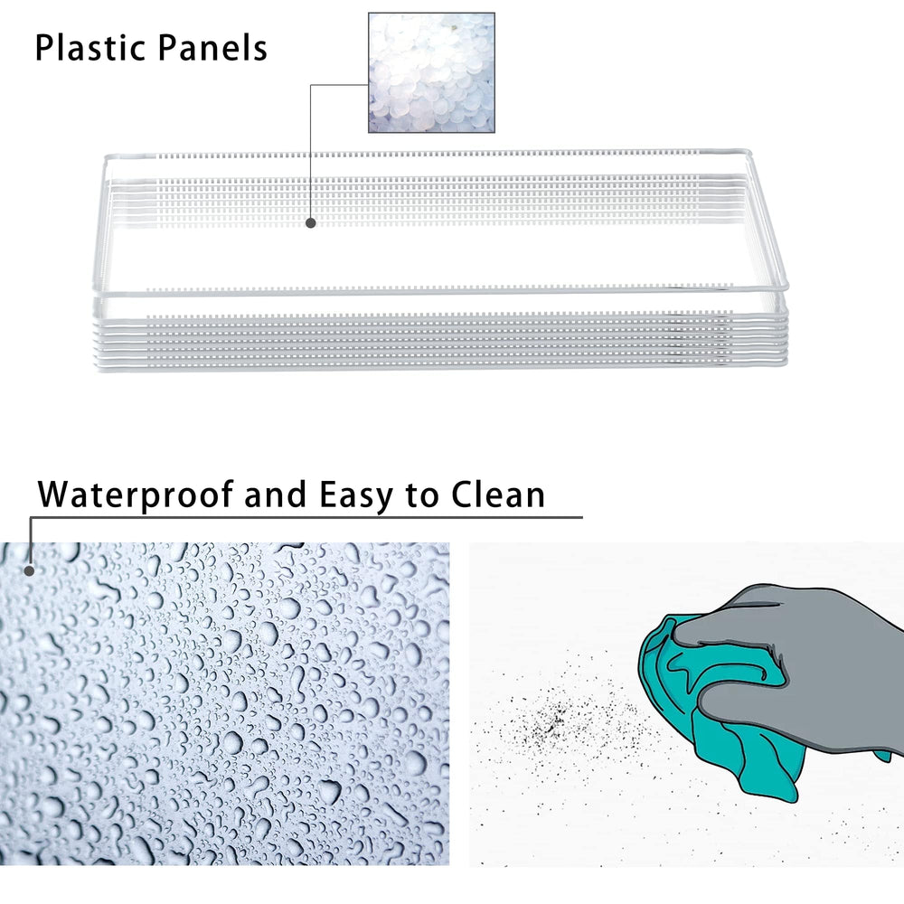 HOMICKER plastic panels with no sharp edges stay safe for youngsters.