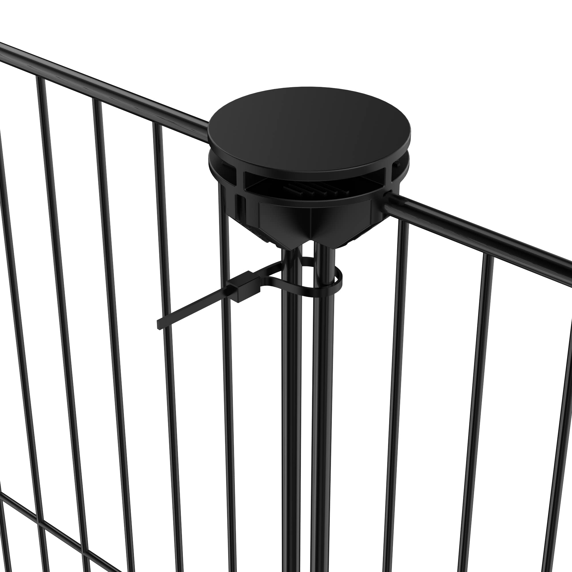HOMIDEC pet playpen iron mesh door enables secure access and pet-friendly entry/exit.