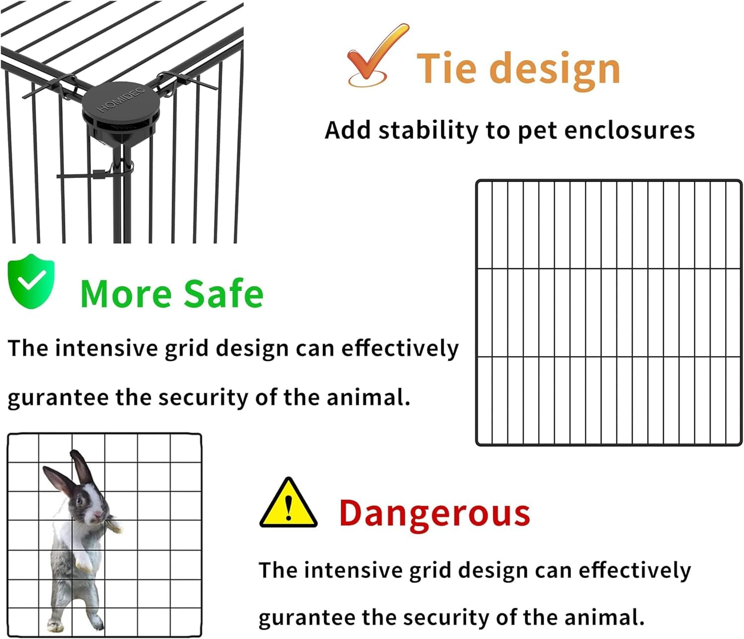 HOMIDEC pet playpen outdoor-use setup supports safe outdoor exploration.