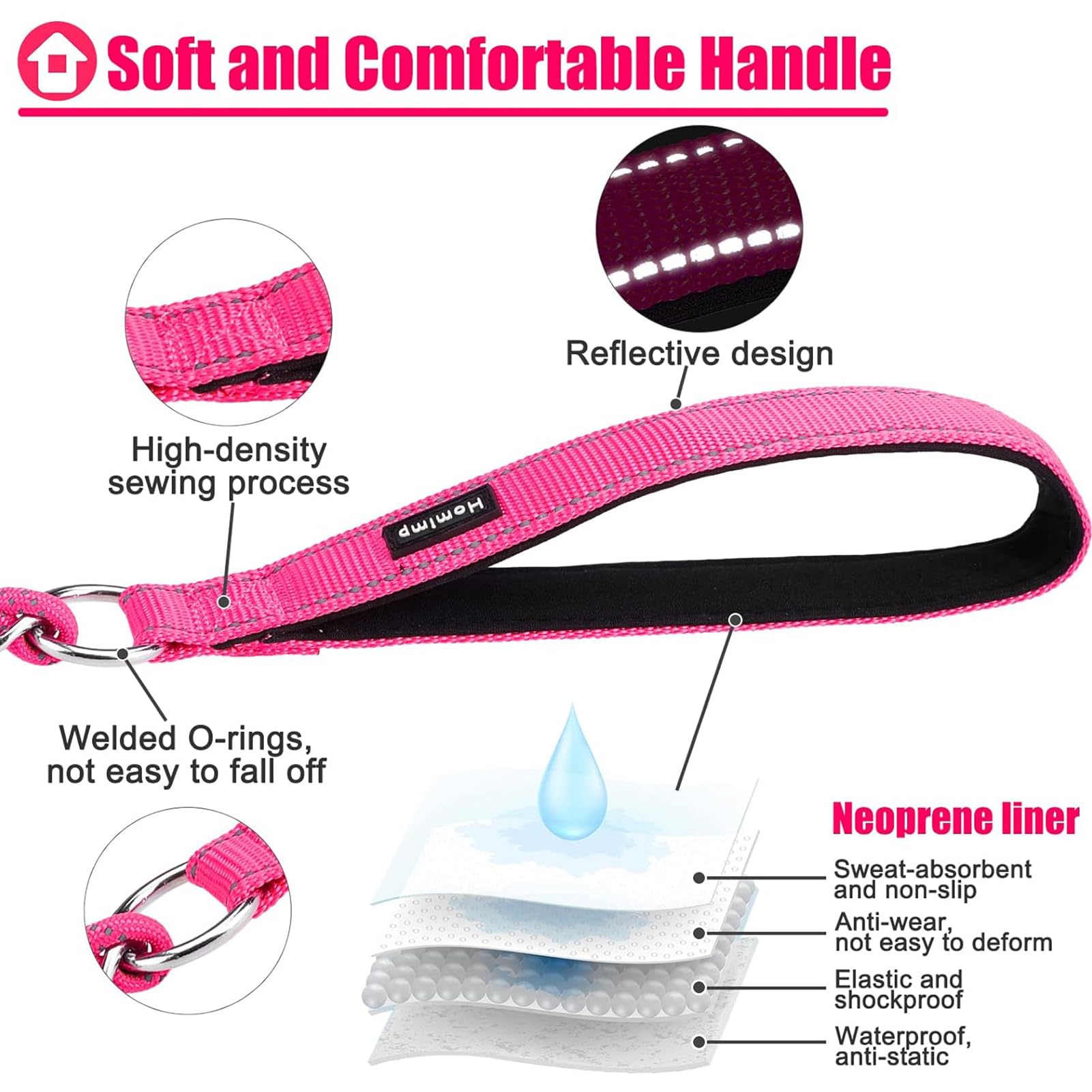 Homimp 360° rotatable hook prevents tangling for easier control.