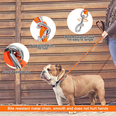Homimp leash 360-degree rotatable hook reduces tangling for smoother walks.