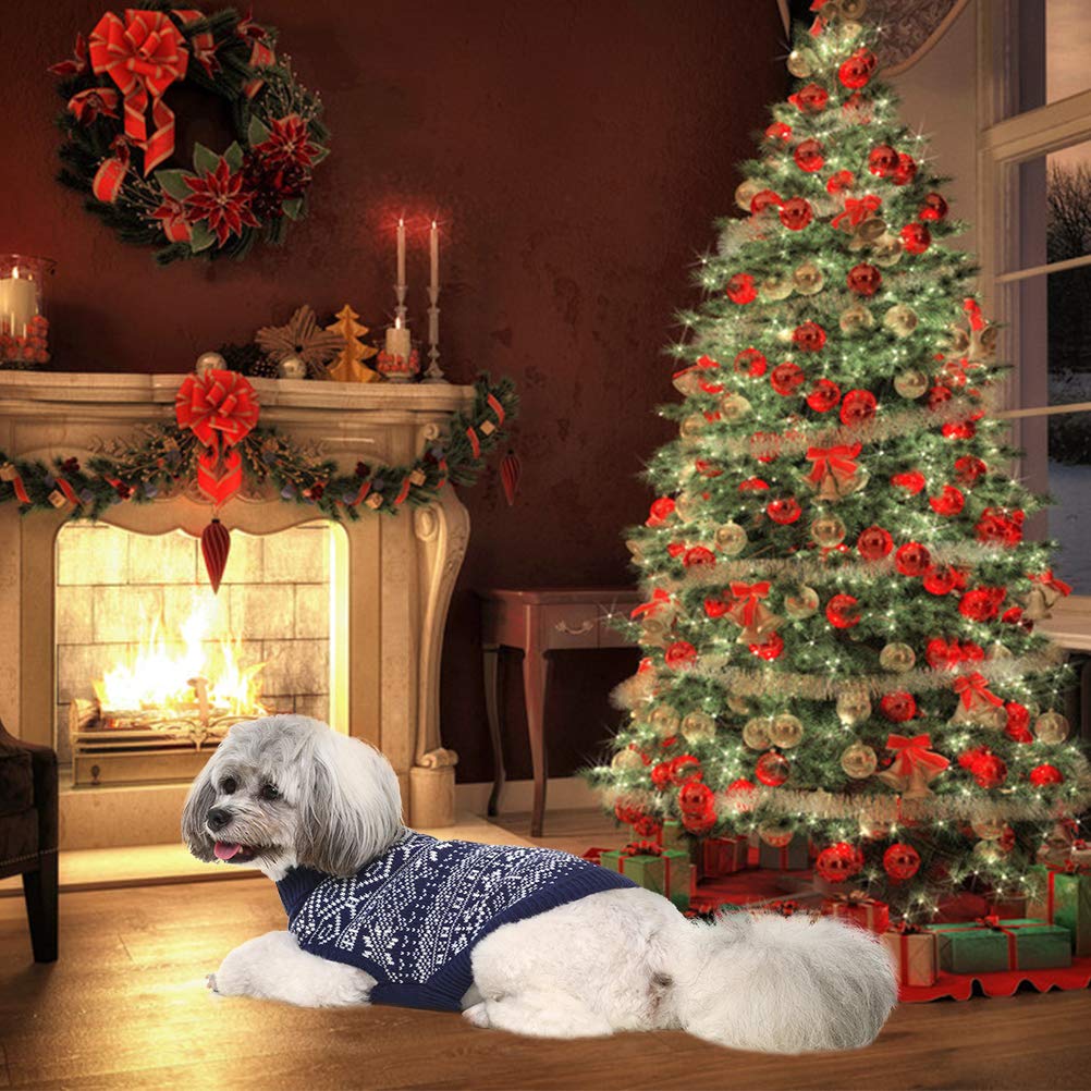 Homimp Argyle Dog Sweater blue color option for trendy looks