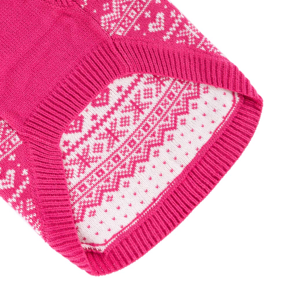 Homimp dog sweater Argyle cream on-dog pairs with calm winter style