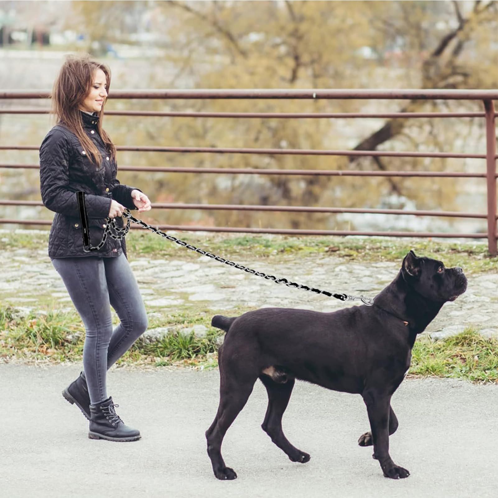 Homimp round rope reduces metal collision noise during walks