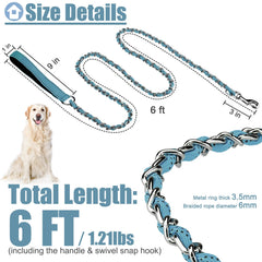 Homimp leash with soft padded handle for comfortable long walks
