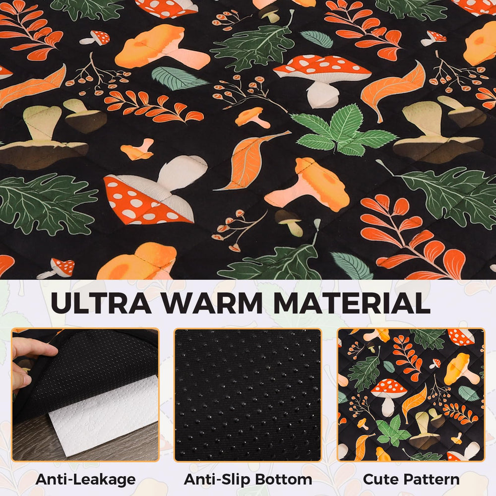 Homimp waterproof-absorbent layer closeup protects damp bedding