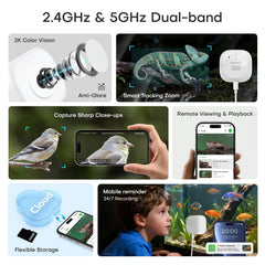 HomiQ Reptile AI motion with two-way audio for remote reassurance and pet comfort.