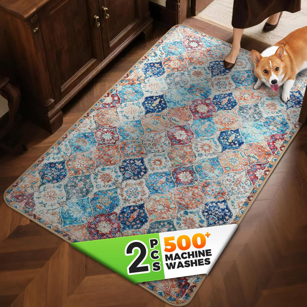 Hompet dog door mat with bubble-quilted top offers cozy entryway style and paw protection.