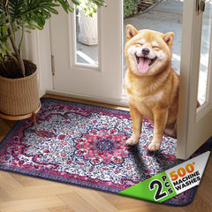 Hompet dog door mat ultra-soft top offers cozy entry for pets.