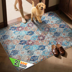 Hompet dog door mat with ultra-soft top provides cozy paw entry and cleaner floors.