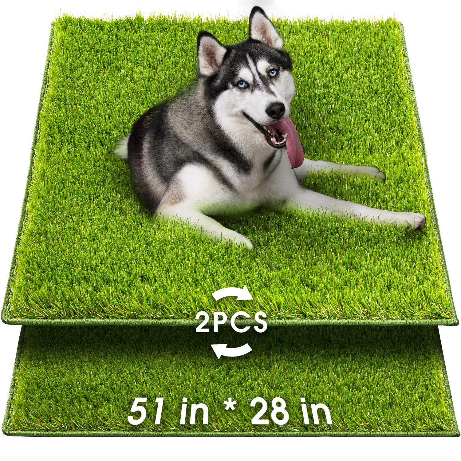 Hompet dog grass pad 51x28 offers a realistic training surface for puppies