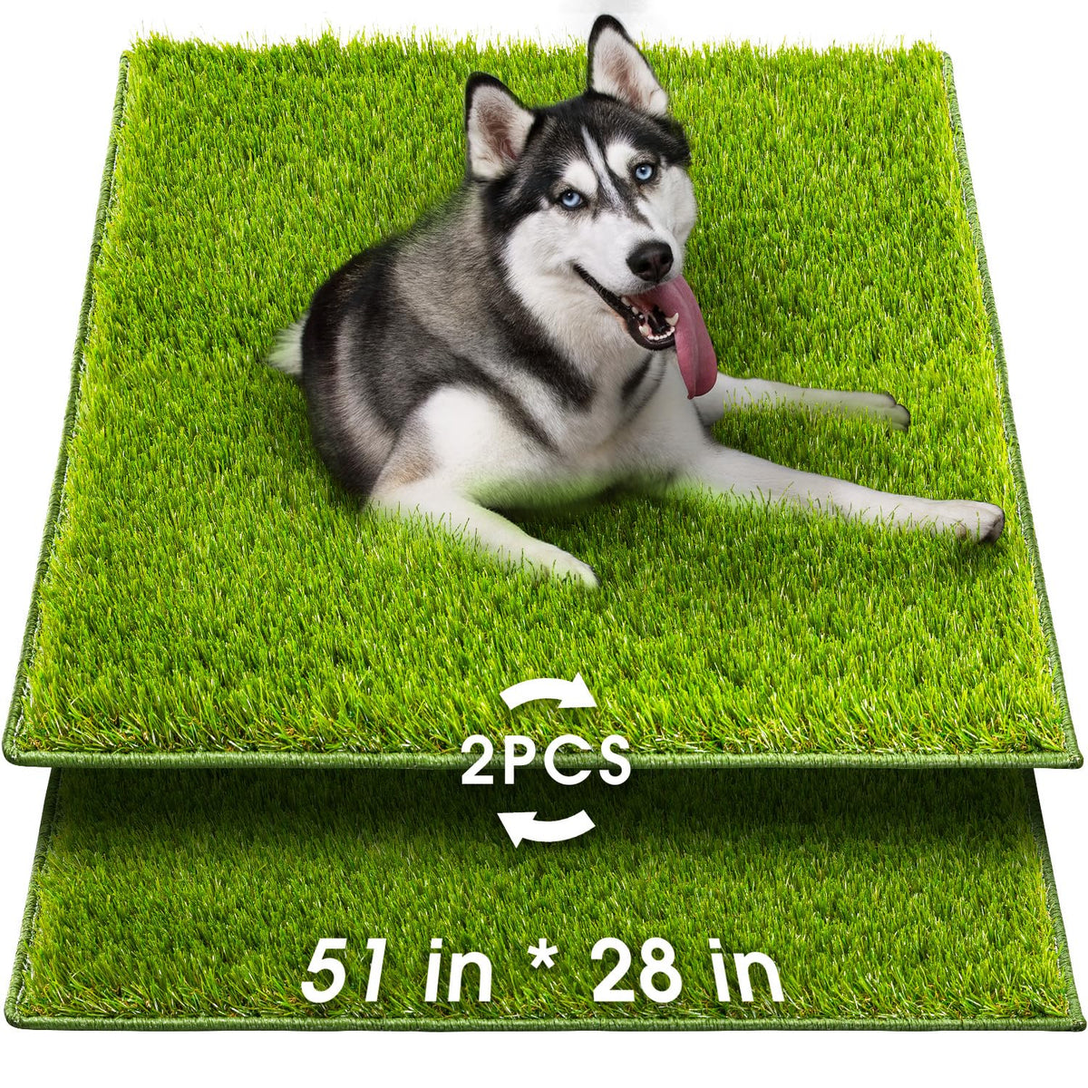 Hompet dog grass pad 51x28 offers a realistic training surface for puppies