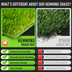 Hompet dog grass pad drainage holes highlight fast draining for clean paws