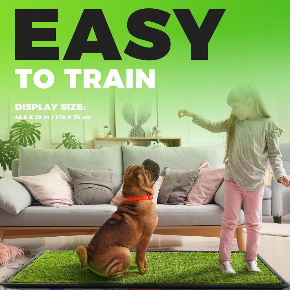 Hompet dog grass pad large suitable for indoor and outdoor use.