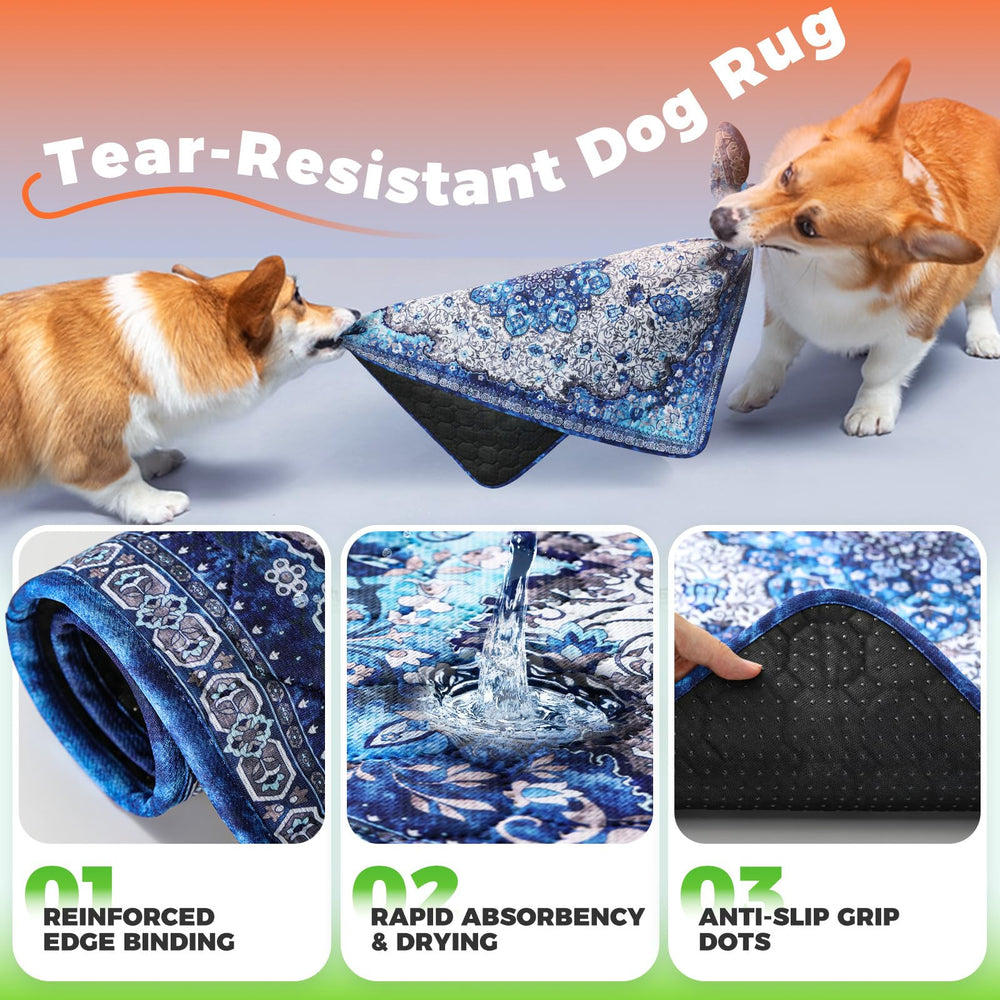 Hompet machine-washable dog pad for easy cleaning.