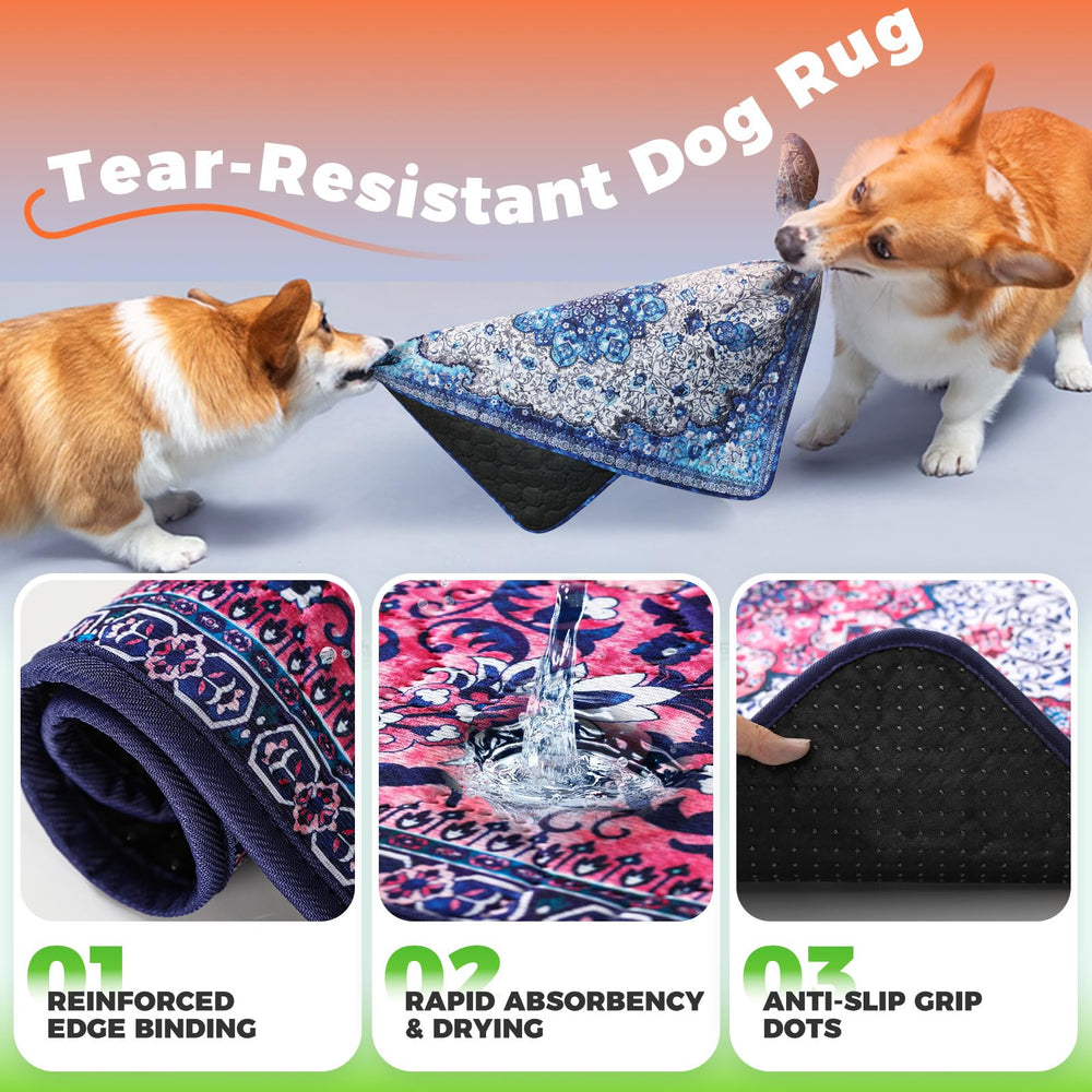 Hompet machine-washable pet mat simplifies cleanup and reuse.