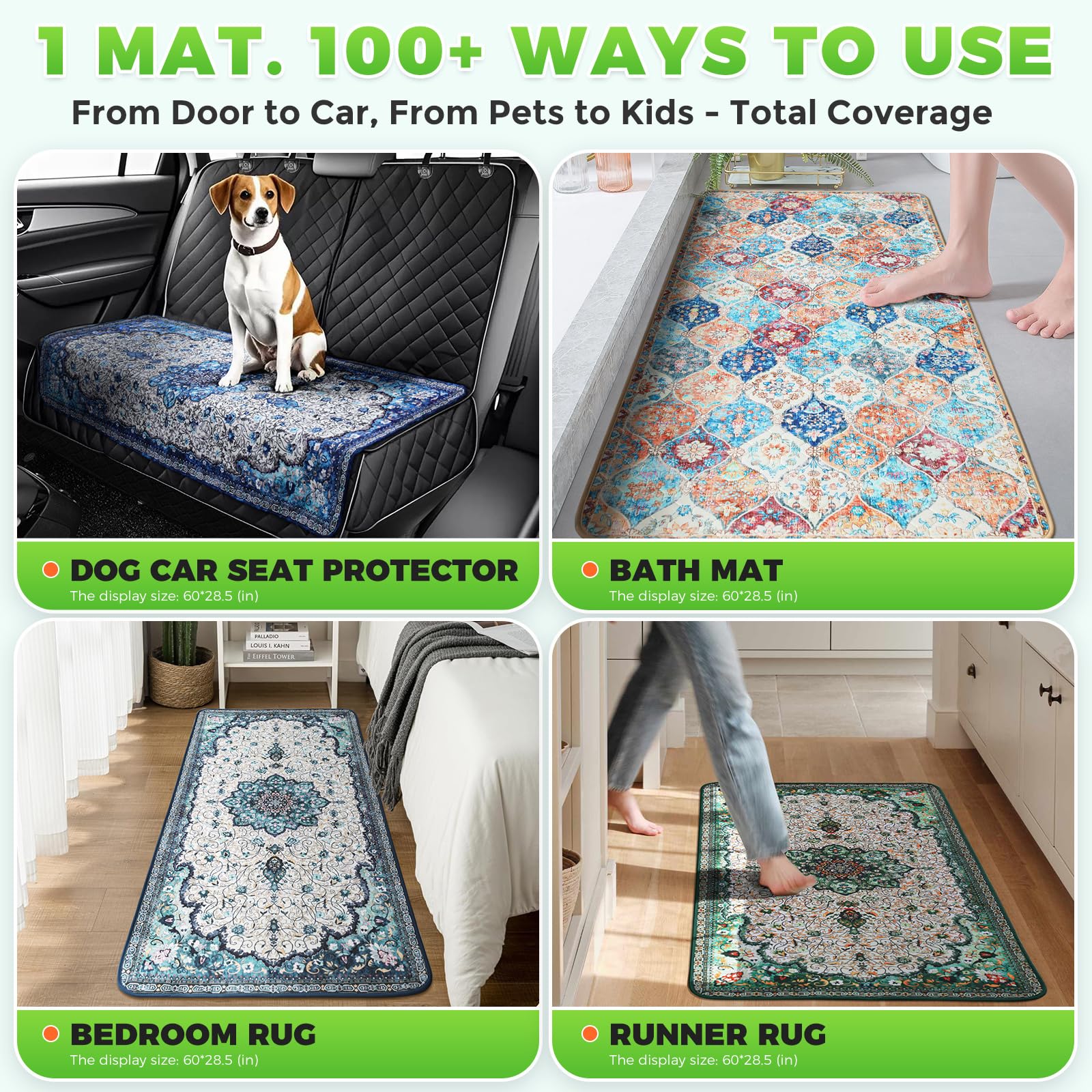 Hompet slim non-slip design stays put under doors during busy pet arrivals.