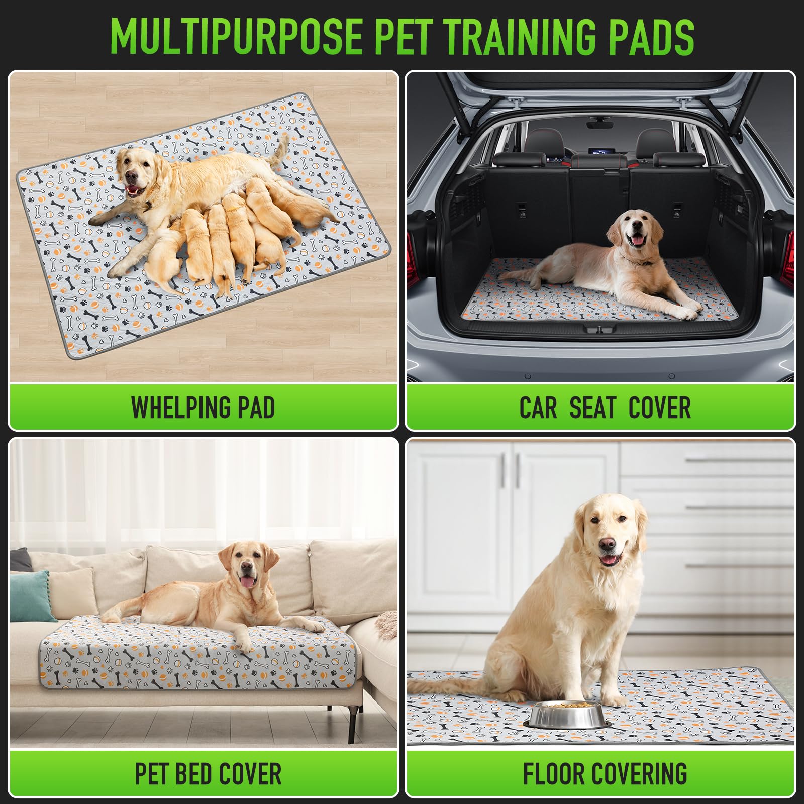 Hompet pad in crate used for puppy training and crate-based routines.
