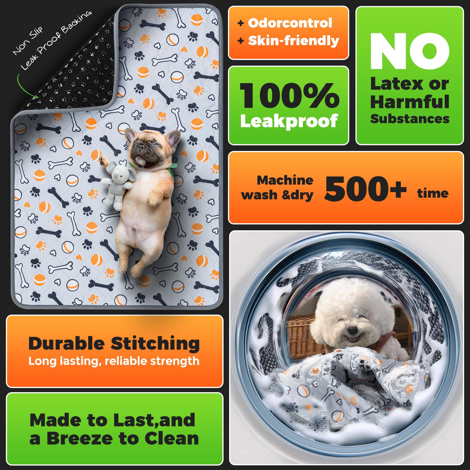 Hompet foldable pee pad demonstrates travel-ready protection for pets.