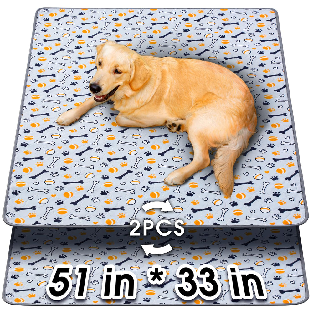 Hompet washable pee pads 51x33, folded for travel, convenient for on-the-go puppy potty trips.