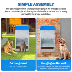 Homsky galvanized steel feeder resists rust for outdoor durability