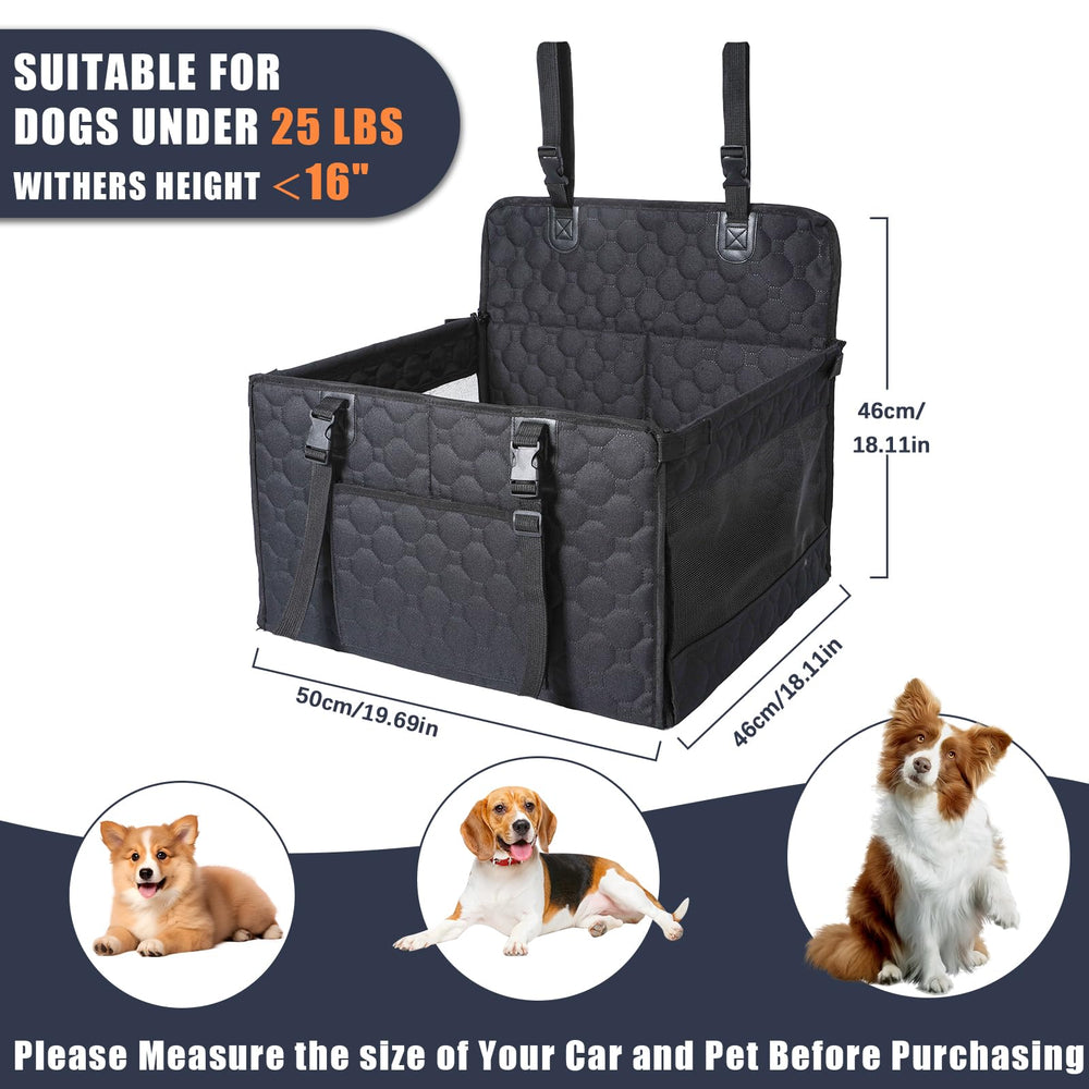 Homsunyi dog car seat bottom non-slip keeps seat stable during travel