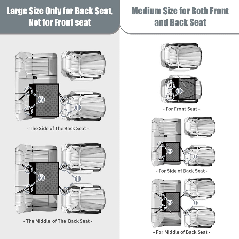 Homsunyi dog car seat breathable interior mesh enhances comfort
