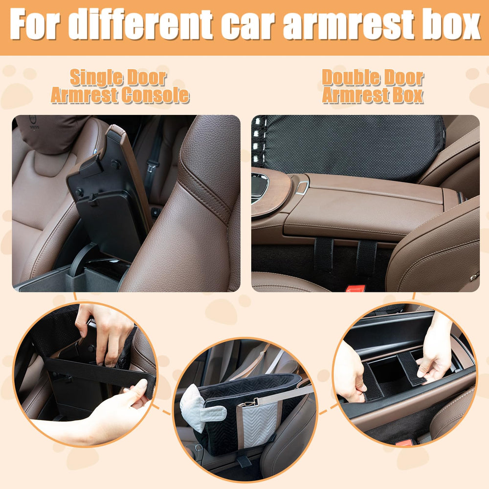 Homsunyi dog car seat removable cover simplifies cleaning after trips.