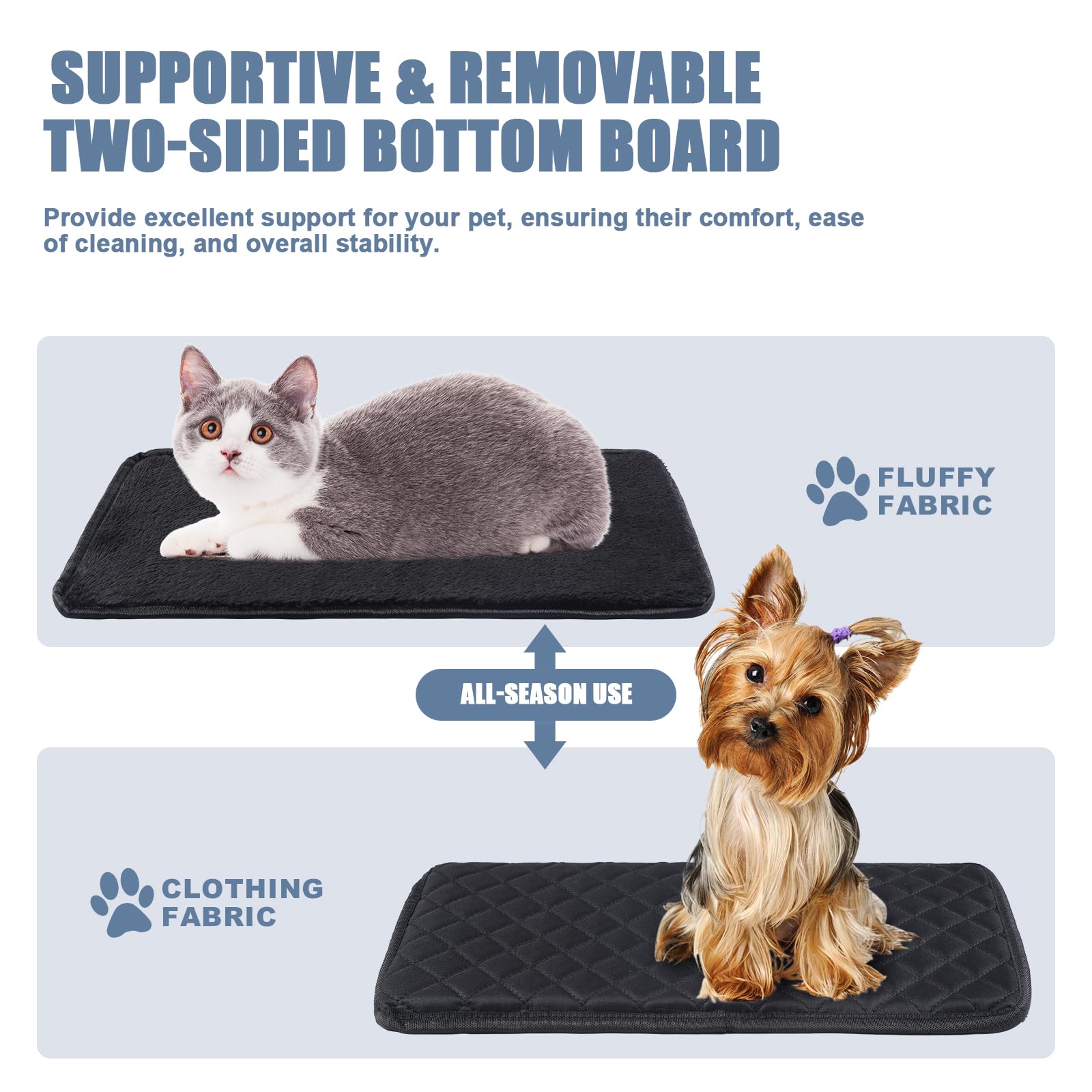 Homsunyi breathable mesh top ensures pets can breathe comfortably.