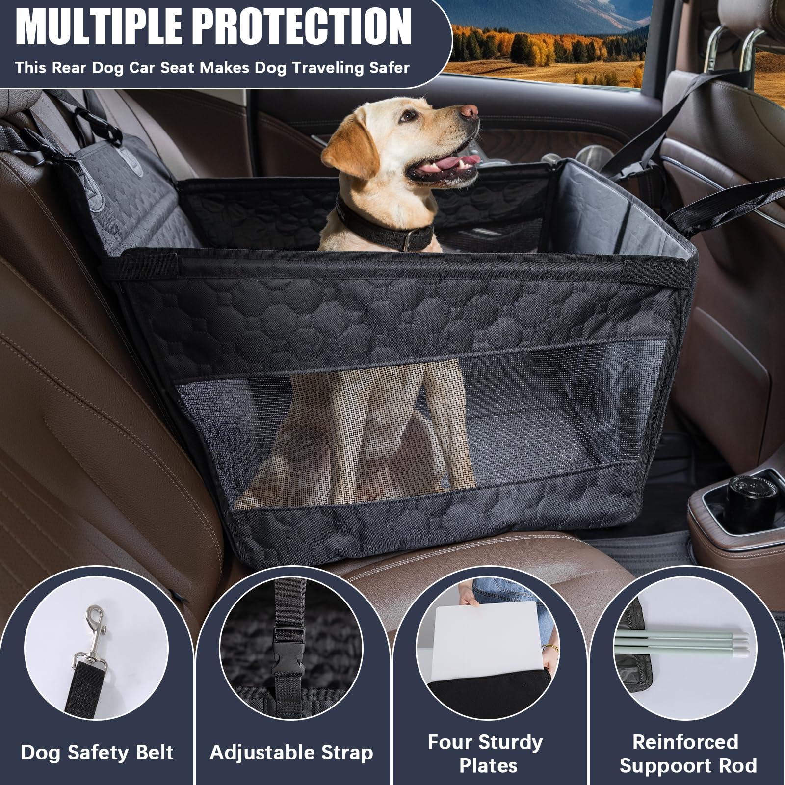 Homsunyi fit for cars, SUVs, and trucks with reinforced support.