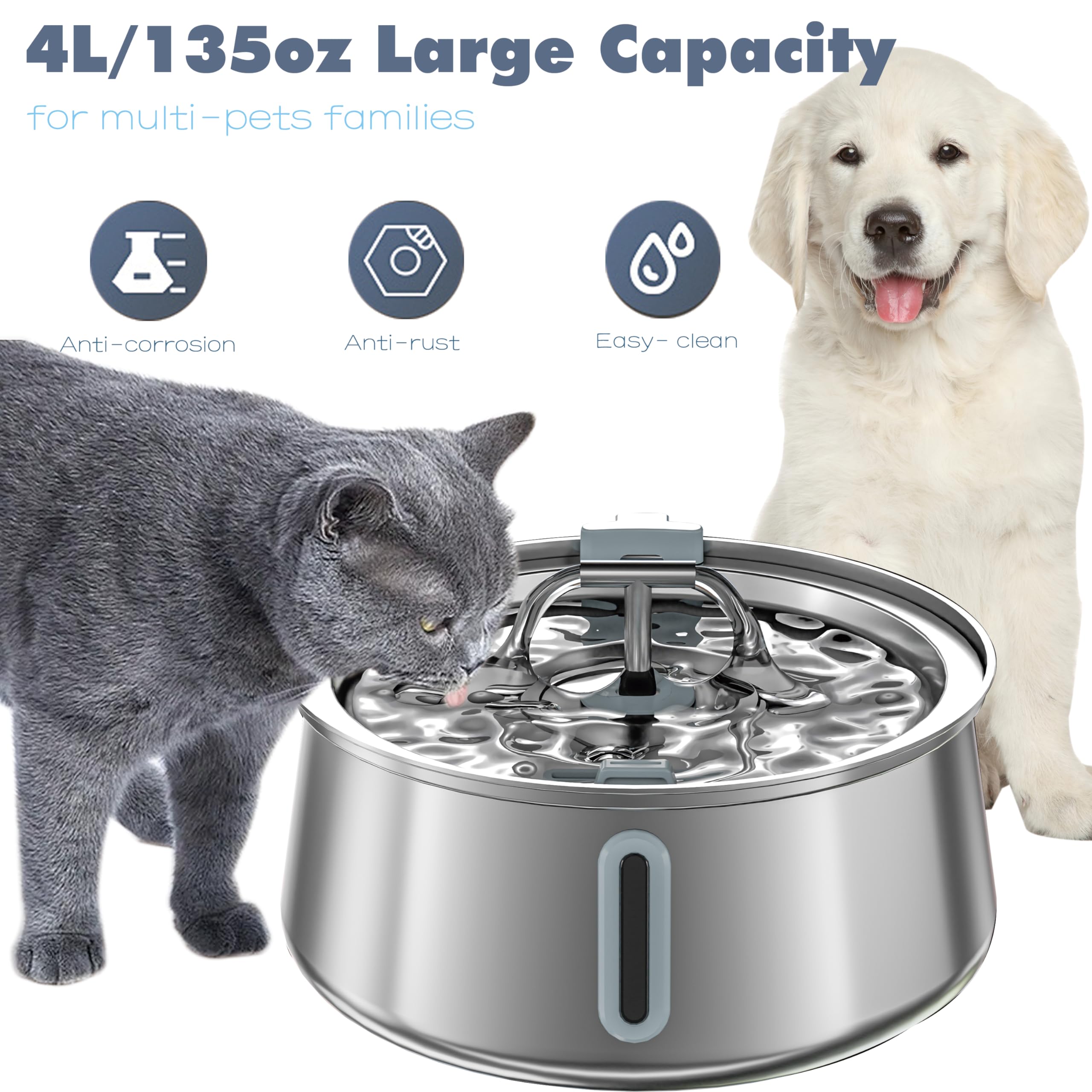 Homtyler large 4L capacity ready for big drinkers