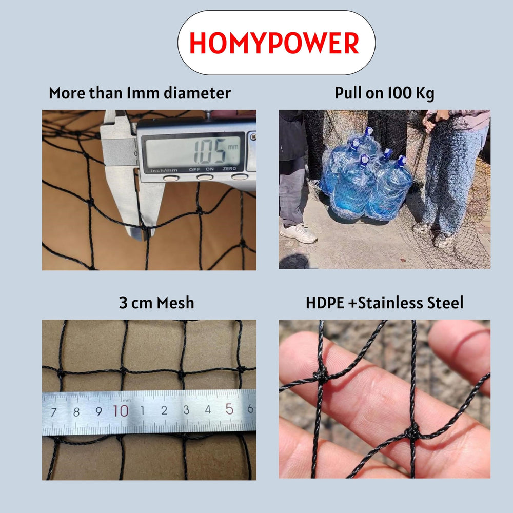 HOMYPOWER Cat Netting Ventilated Mesh ensures airflow for cats