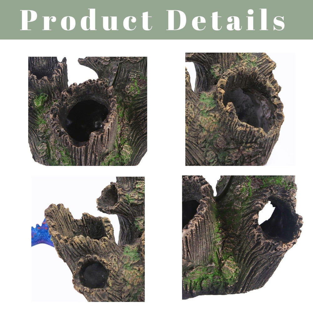 HoneTeek hollow trunk base provides stable bottom placement for reliable setup.