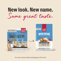 The Honest Kitchen WholeMade image of turkey, sweet potatoes, and green beans for balanced nutrition.