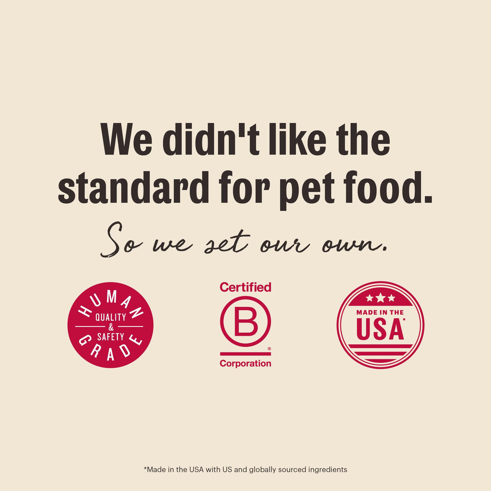 The Honest Kitchen WholeMade label image—human-grade ingredients and grain-free promise.