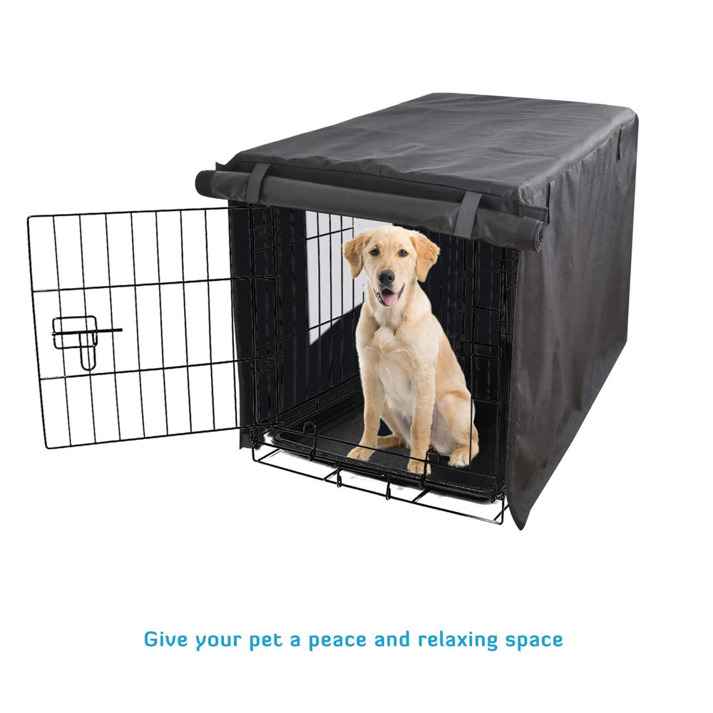 HONEST OUTFITTERS crate cover pockets store toys and treats within reach.
