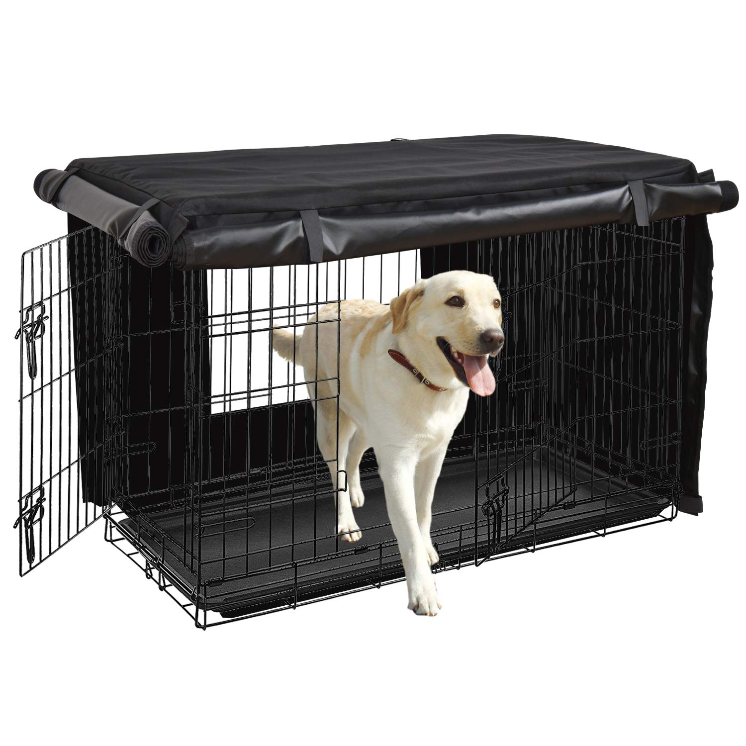 Honest Outfitters dog crate cover size chart helps confirm fit